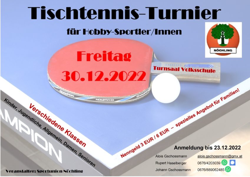 Tischtennisturnier